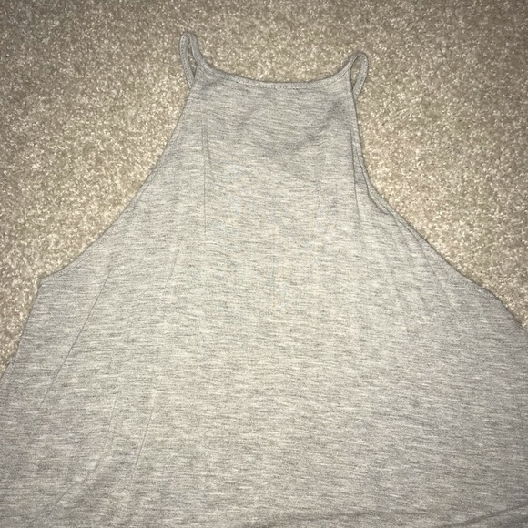 Forever 21 Gray Flowy Tank/Crop Top - Picture 3 of 3